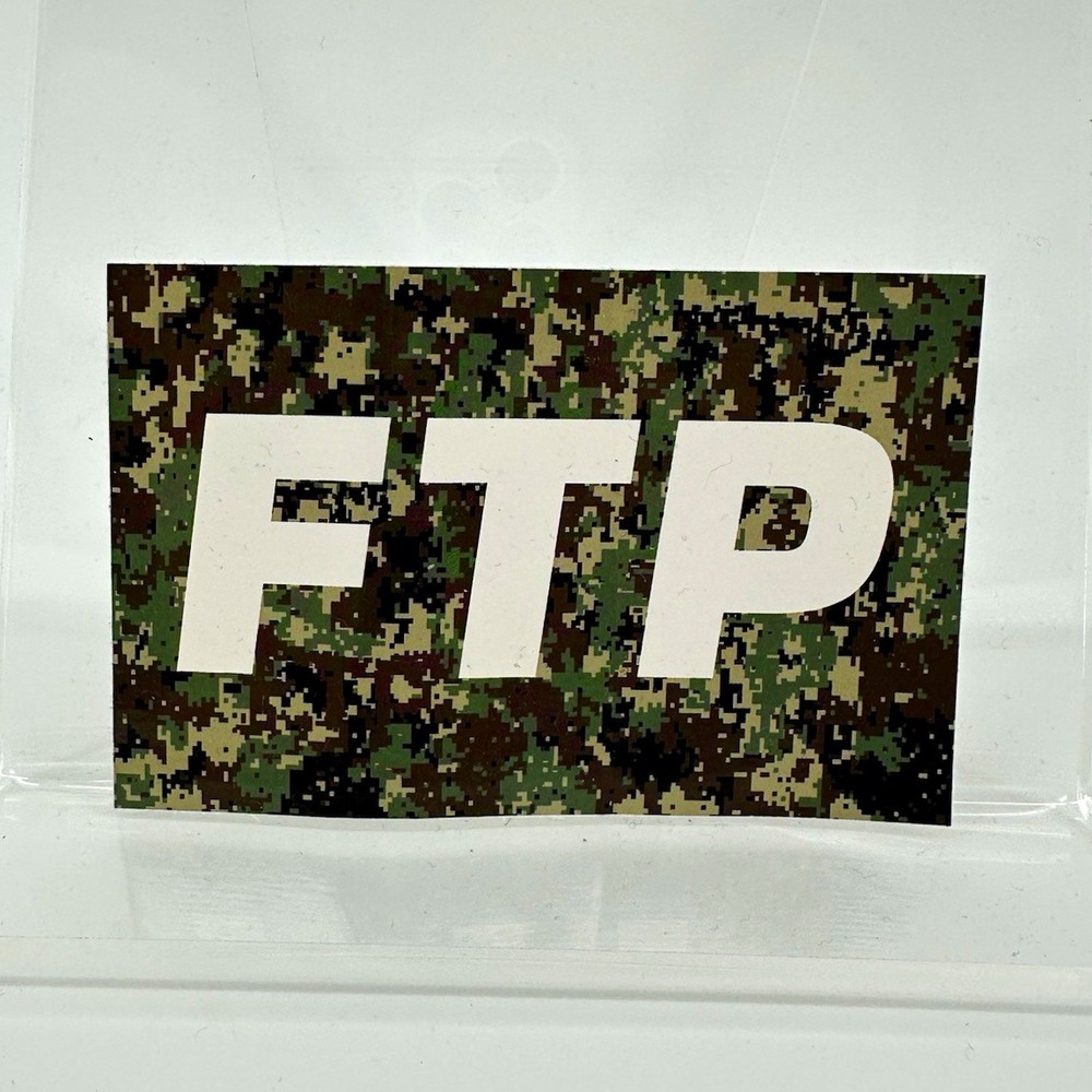FTP Camouflage Logo Sticker Decal for Skateboard